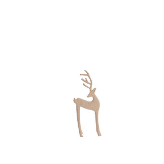 Light & Living Ornament 10x6,5x25,5 cm DEER zand+ licht bruin