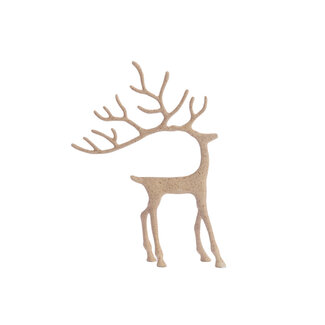 Light & Living Ornament 27,5x7x39 cm DEER zand + lichtbruin