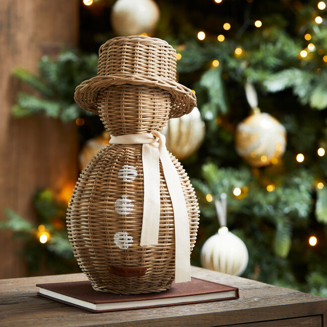 Riviera Maison Rattan Decoratie Snowman L