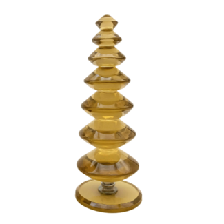 Colmore Decoratief x-mass tree natural crystal glass 9x9x21