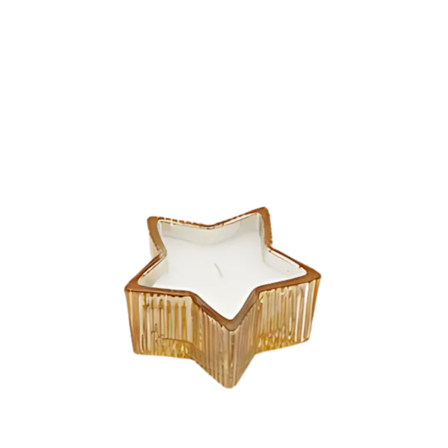 EDG Kaars Stella ster 4x8,5 cm Amber
