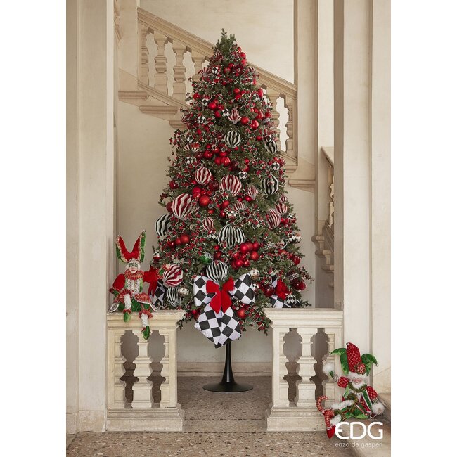 EDG Velvet strik rood 38x27 cm