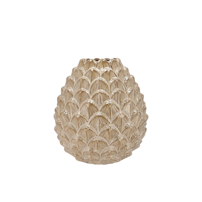 Mika Cosy Sand Vase Pinecone edge 15x15 cm