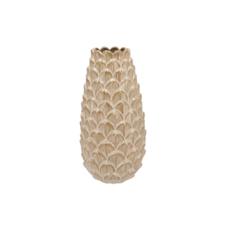 Mika cozy sand vase long pinecone edge 26x50cm