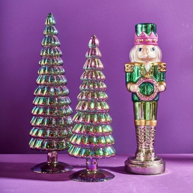 Glass tree, iridescent 12x33 cm