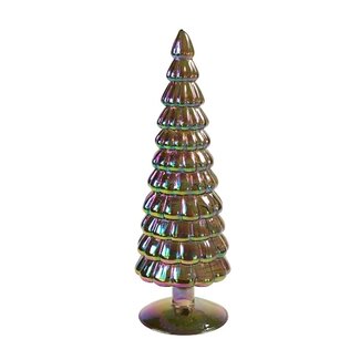 Glass tree, iridescent 11x29 cm Glass tree, iridescent 11x29 cm