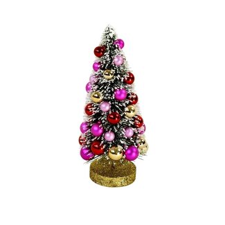 Fir Tree with balls pink 31 cm Fir Tree with balls pink 31 cm
