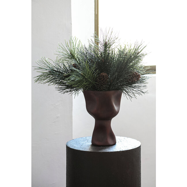 PTMD Twig Plant Green long needle pine w pinecones