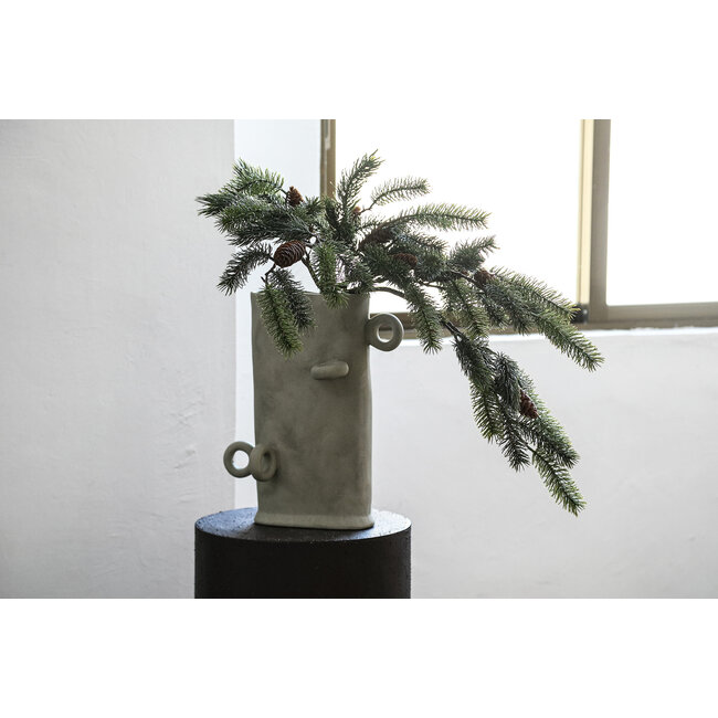 PTMD Twig Plant Green pine with pinecones