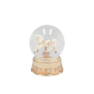 Glowy Cozy Gold Big Snowglobe 12x12x18cm Glowy Cozy Gold Big Snowglobe 12x12x18cm