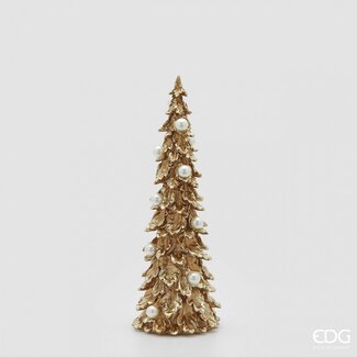 EDG Kerstboom goud met parels 48x18 cm
