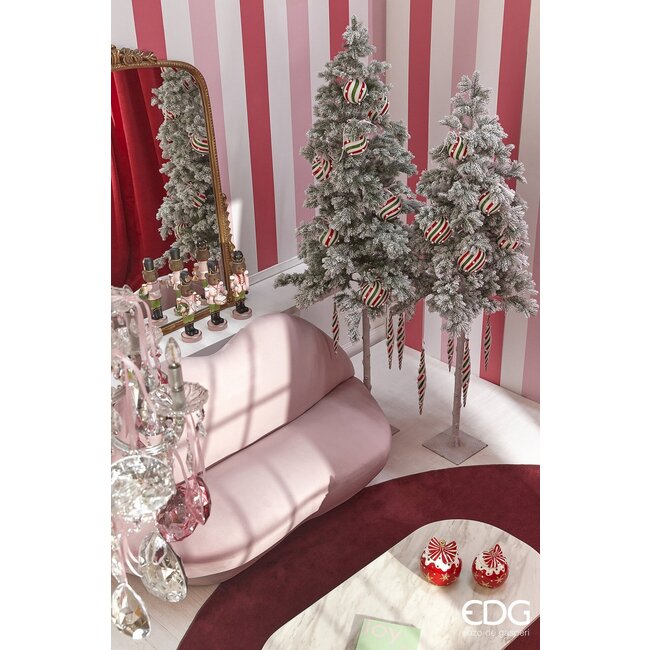 EDG Snoeppot kerstbal Rood 21 x Ø18,5 cm