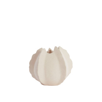 Light & Living Vaas deco 26,5x26x23 cm KELAPA keramiek crème