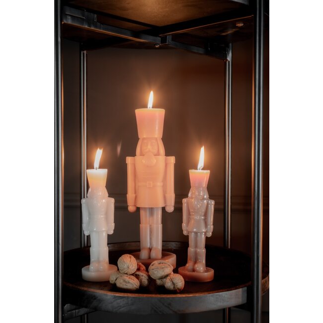 Home Society Deco Kaars Nutcracker S Beige
