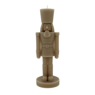 Home Society Deco Kaars Nutcracker L Taupe Home Society Deco Kaars Nutcracker L Taupe
