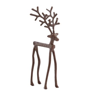 Light & Living Ornament 20,5X17X36 cm Reindeer Shiny Brown