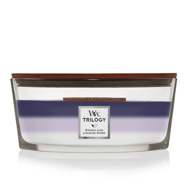 Woodwick Trilogy Evening Luxe Ellipse WoodWick® HearthWick Flame© 50h