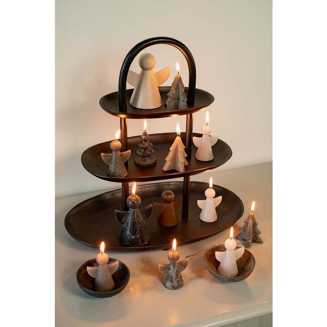 Home Society Deco Engel Gaby L Gebroken wit