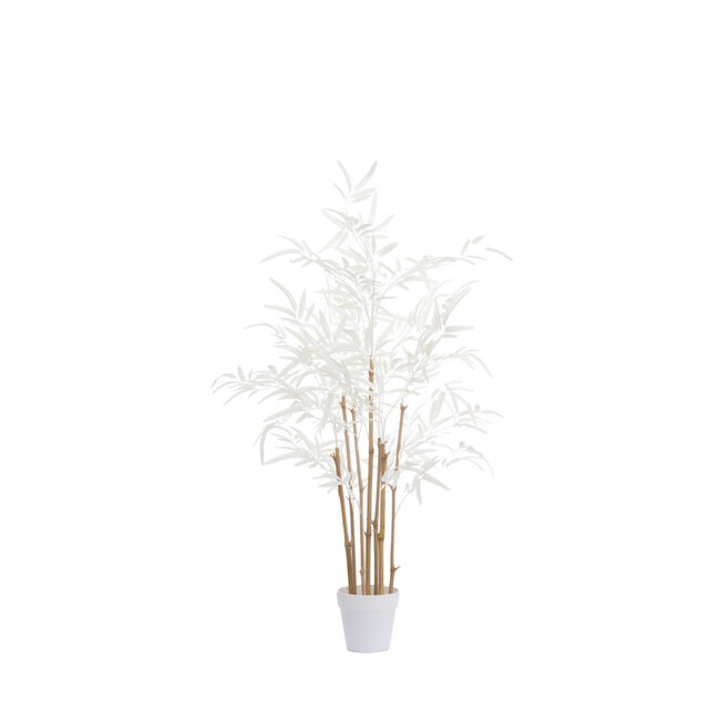 Light & Living BAMBOO naturel+crème in pot 70x60x90 cm