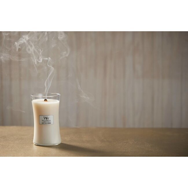 Woodwick White Tea & Jasmine Mini Candle WoodWick© 20h.