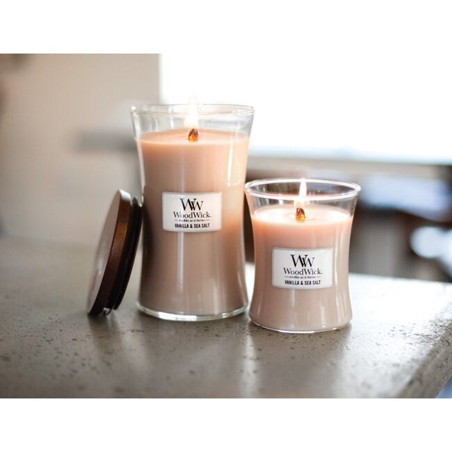 Woodwick Vanilla & Sea Salt Mini Candle WoodWick© 20h.