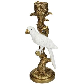 Kersten Kandelaar Vogel Polyresin Wit 26x9x11cm Kersten Kandelaar Vogel Polyresin Wit 26x9x11cm