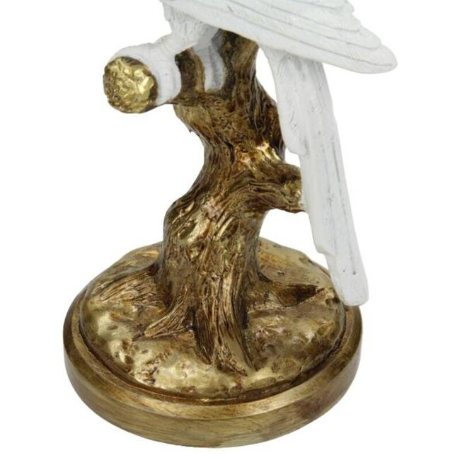 Kersten Kandelaar Vogel Polyresin Wit 26x9x11cm