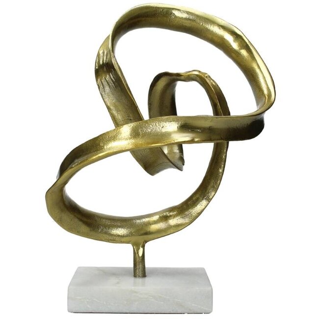 Kersten Ornament Knoop Goud 34x20x25cm