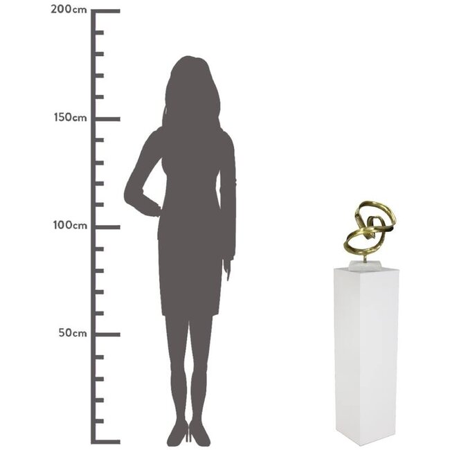 Kersten Ornament Knoop Goud 34x20x25cm