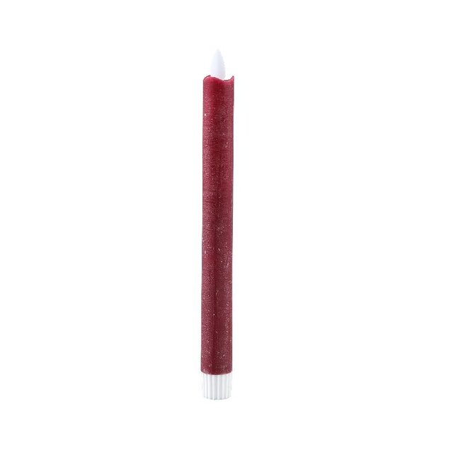 PTMD LED Diner Candle rustic bordeaux moveflame 2PCS