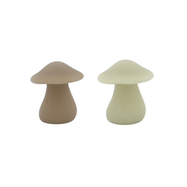 Home Society LED Kaars Mushroom S White