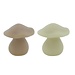 Home Society LED Kaars Mushroom L Greige