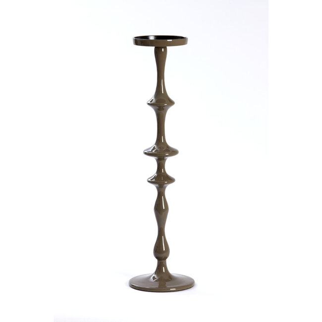 Light & Living Kaarsenhouder Ø14x51 cm VICARI glans bruin