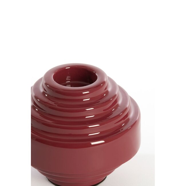 Light & Living Theelicht Ø13x10,5 cm WANHATI glans Burgundy