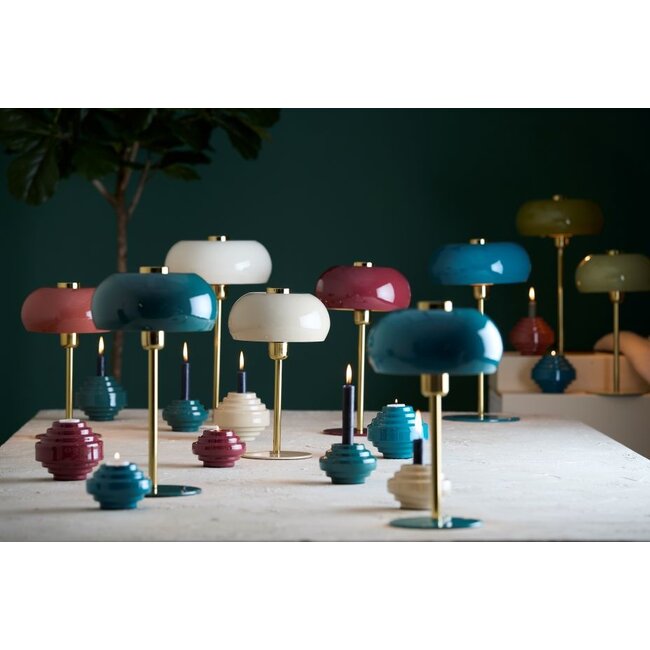 Light & Living Theelicht Ø13x10,5 cm WANHATI glans Burgundy