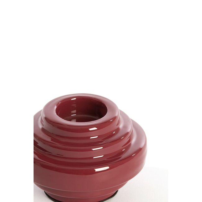 Light & Living Theelicht Ø11x7,5 cm WANHATI glans Burgundy