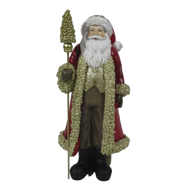 Colmore Decorative Santa Red Gold Resin 14x11x30 cm