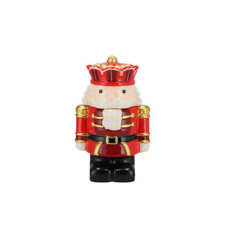 Snoeppot Nutcracker Red King 18x13x28cm