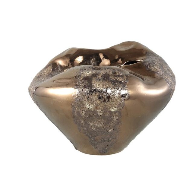 PTMD Rubi Bronze ceramic irregular vase XL