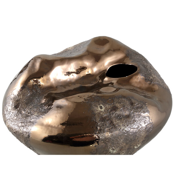 PTMD Rubi Bronze ceramic irregular vase XL