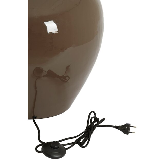 Light & Living Lampvoet Ø46X69 Cm Nana Shiny Dark Brown