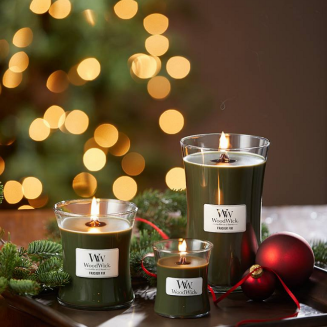 Woodwick Frasier Fir Medium Candle WoodWick© 60h.
