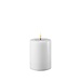 Deluxe Homeart White Real Flame LED Candle Ø7,5 x10cm