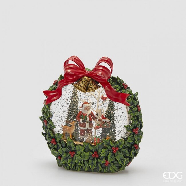 EDG Decoratie Kersttafereel LED – H.21 x L.20 x D.9,3 cm