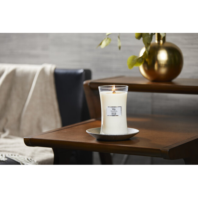 Woodwick White Teak Large Candle WoodWick© 130h.