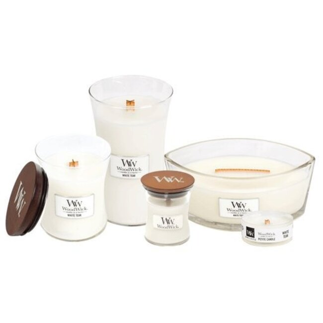 Woodwick White Teak Large Candle WoodWick© 130h.