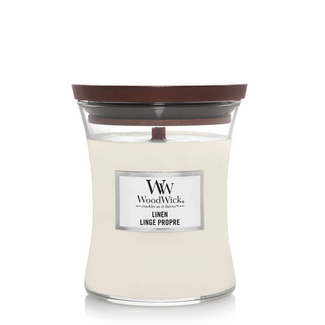 Woodwick Linen Medium Candle WoodWick© 60h. Woodwick Linen Medium Candle WoodWick© 60h.