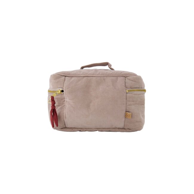Zusss Beautycase corduroy love zand