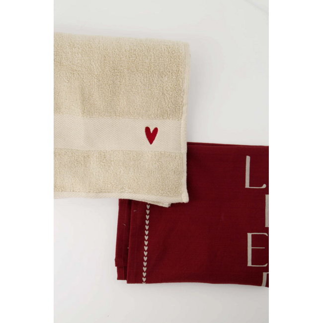 Zusss Keukenset lieverd wit/donkerrood