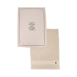 Zusss Keukenset magische momenten wit/donkerrood Zusss Keukenset magische momenten wit/donkerrood